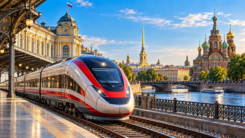 Санкт-Петербург на поезде